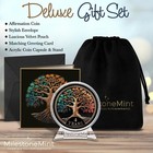 Sobriety Coin Gift Set 4 Year Tree Of Life Aa Chip With Capsule Stand And Card