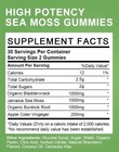Organic Sea Moss Gummies 3000 Mg - Sea Moss bladderwrack burdock Root Usa