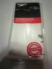 New Speedo White Unisex Swim Cap Elastomeric Solid Cap One Size More Comfort        