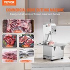 Vevor 2200w Commercial Electric Meat Bandsaw Stainless Steel Bone Sawing Machine