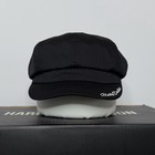 Harley-davidson   Women s Embroidered H-d Text Newsboy Cap  Black