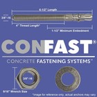 Confast 3 8  X 6-1 2  Wedge Anchor Zinc Plated  box Of 50 