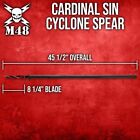 M48 Cardinal Sin Cyclone Spear   45 1 2  Overall   Three Spiraling Cutting Edges