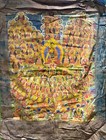Antique 19th Century Tibetan Buddhist Thangka  Large Handpainted Traditional Art