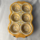 Temp-tations Old World Cream Yellow Muffin Cupcake Pan With Metal Rack