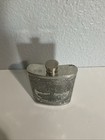 Vintage Celtic Pewter Ornate Engraved English Pewter Flask