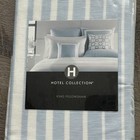 Hotel Collection Sea Stripe King Pillow Shams Set Of 2 Blue White Linen Blend
