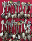 150  Pc Silverplated Sm 3-6 collectible   Souvenir Spoons Antique To Vintage Mix