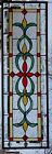 Stained Glass Transom Window Hanging Panel  35 X 12 Incl Hooks