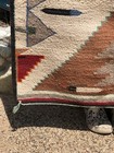 Authentic Navajo Rug Teec Nos Pos 1930   s 40   s 50   x 32    Feathers   Tee Pees Hogan