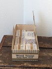Vintage Wool Soap Baby Bath Counter Top Advertising Store Display Sign W 6 Bars