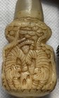 Antique Chinese Qing Dynasty 1644-1912 Immortals   Tigers Snuff Bottle