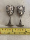 Vintage Sterling Silver Miniature Chalice Set Of Two  22 Grams