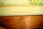 Scarce 1968 Masters Tournament Players Gift  Augusta National Course Map Plaque