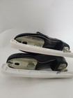 Sheffield Steel Leather Ice Skates Black Us 11 Vintage Tempered Steel Classic     