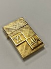 American Airlines 14k Gold Plated Lighter 21 Club - Vintage