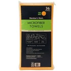 Member s Mark Microfiber Towels 16 x16  Orange 36 Pack Cleaning Cloths Car Home 