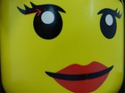 Lego Storage Products  40320813 Large Head Yellow - Girl New  damaged Product 