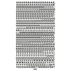 Press-on Vinyl Letters And Numbers  Self Adhesive  Black  0 25 h  610 pack