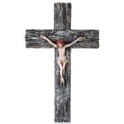  Rustic Wall Cross Decorative Layered Wood Like Resin Wall Cross Latin Jesus