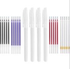 102pcs Heat Erasable Fabric Marker Refills Set With 2 Pen Holders