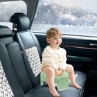 Portable Potty For Kids Green Foldable Training Toilet Chair For Toddlers Travel