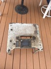 Vintage Antique Industrial Machine Age Cast Iron Mikro Polverizer Table  Heavy