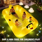 Inflatable Pool With Lights Solar Duck Inflatable Swimming Pool  100 63 22