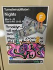 New York City Subway Train Sign - Graffiti By Make  - 11 X 17 Inches - Original