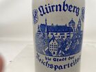 Nuremberg Rally Commemorative 1 Liter Stoneware Stein Ww2  1930 Nsdap Handle Cup