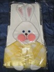 Vintage Fisher Price Security Bunny Blanket Mint Yellow Satin Trim 1979 Boxrough