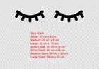 Sleepy Eyes Wall Sticker Vinyl Decal Eyelashes Removable Nursery Kids Room Decor