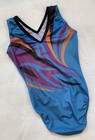 Simone Biles Gk Elite Leotard Gymnastics Bodysuit    blue Phoenix    Olympic Sz  Cl