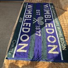 Christy Wimbledon The Championships Tennis 25   x48    Bath beach Towel Gold Purple