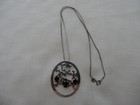 Sterling Silver Garnet Tree Of Life Necklace 925 Pendant   Chain Ex Beautiful