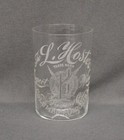 Preprohibition L  Hoster Export Wiener Brewing Co  Etched Beer Glass Ohio