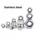 Nylon Insert Hex Lock Nut Din 985 - Stainless Steel M2 M2 5 M3 M4 M5 M6 To M30 -
