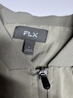 Flx Jacket Men   s Khaki Long Sleeve Full Zip Size Large Bomber Style