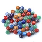 50pcs Mixed Natural Stone Gemstones Harmony Round Ball Healing Sphere 14mm