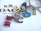 Nwt Coach Enamel Letters Multi Mix Key Fob Chain Keychain Bag Charm F62741