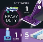 Swiffer Wetjet Hardwood   Floor Spray Mop Cleaner Kit  1 Mop  10 Pads   Solution