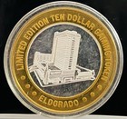 Silver Gaming Token Ten Dollar Hotel Casino  999 Fine Silver  