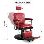 Artist Hand Red Vintage All Purpose Hydraulic Barber Chair Recline Salon Styling