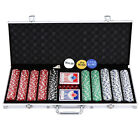 Poker Chip Set 11 5g Poker Set 500 Poker Chips For Texas Blackjack Games W  Case