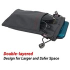 Double Microfiber Suede Pouch  Soft Eyeglasses sunglasses Pouch With Removable 