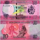 Solomon Islands 10-100 Dollars 4 Pieces Set  2013-2023 Nd  P-33a 2-36a 4  Unc