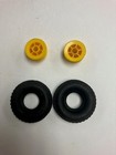 Nos Cox Thimble Drome  049 Gas Powered Shrike And Prop Rod Rear Tires And Yellow