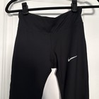 Nike Girls Dri-fit Pants Size Xs Black Youth Athletic Leggings