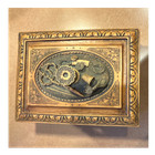Vintage Victorian Sewing Box With Divider  Heavy Made From Resin  Beautiful 