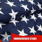 Us American Flag Heavy Duty Luxury Embroidered Stars Sewn Stripes Grommets Nylon